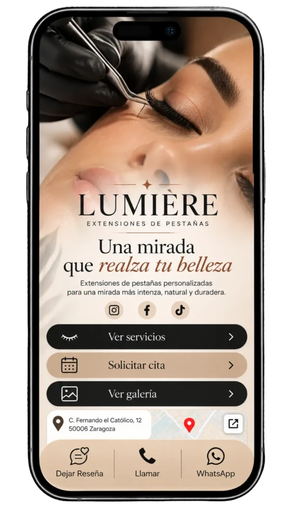 Diseño Web para Lashistas