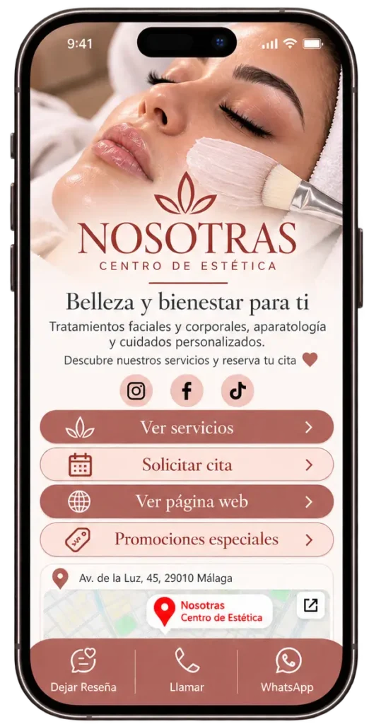 Diseño web para centros de estética