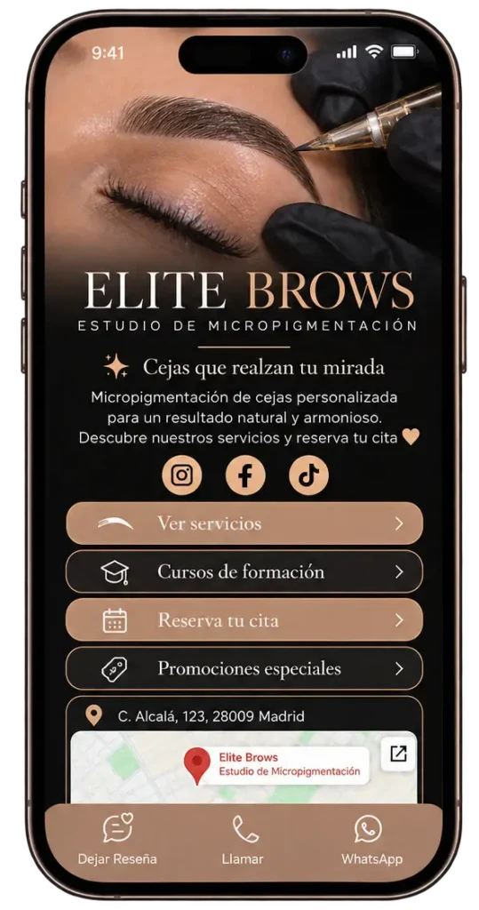 Diseño web para centros de micropigmentación