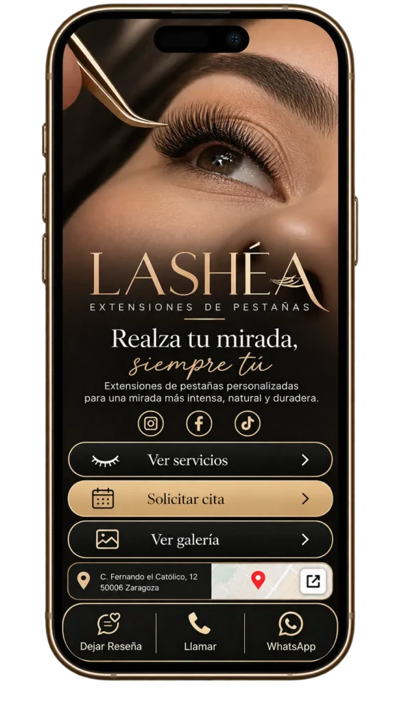 Diseño Web para Lashistas